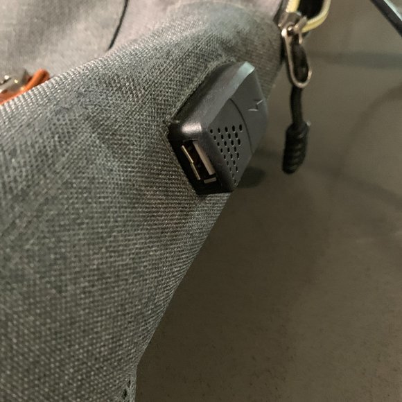 Used Modoker Backpack Laptop Women Men School College with USB Charging Grey - Picture 5 of 7